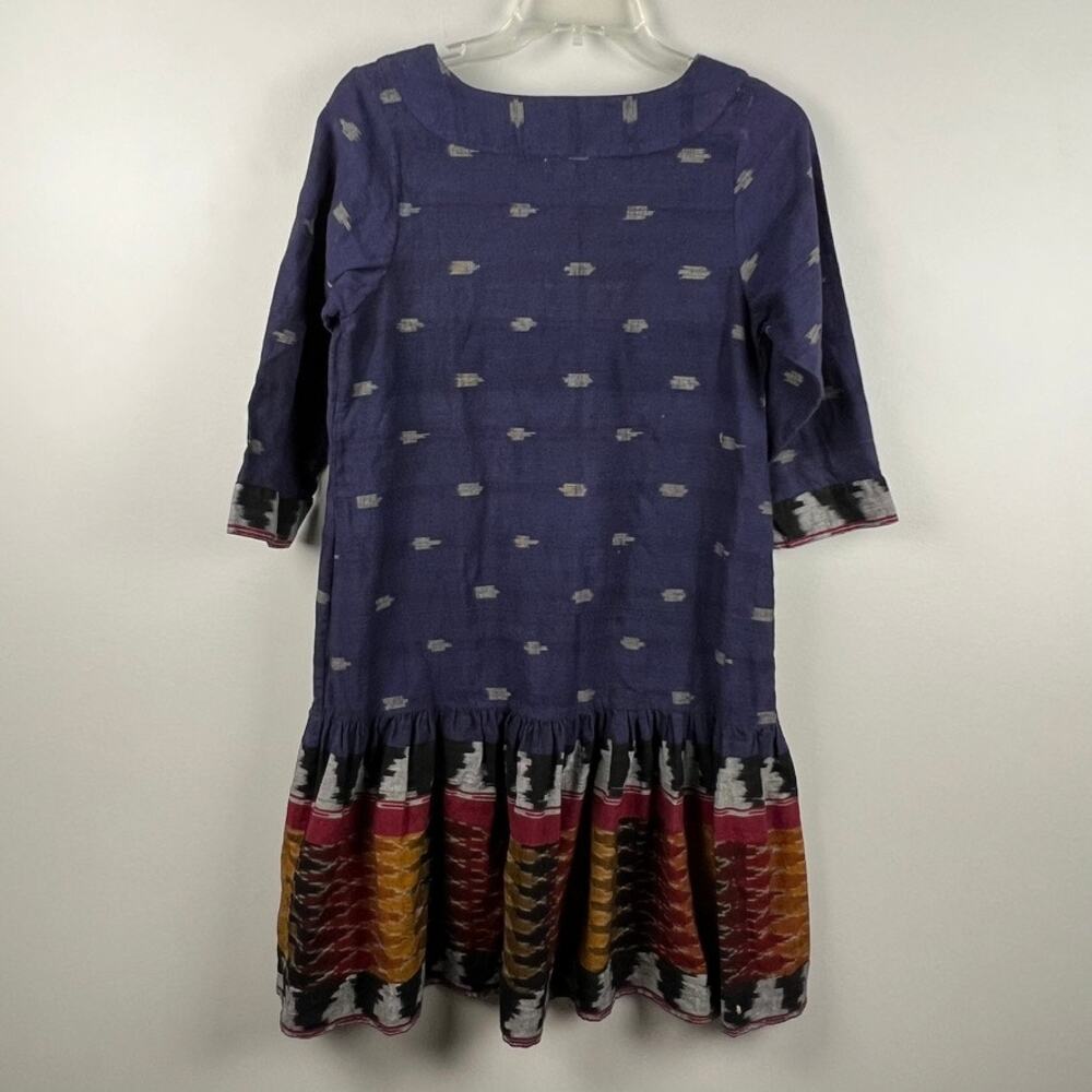 Pink Chicken New York Blue Espy Boho Aztec Pattern Dress - Picture 4 of 4